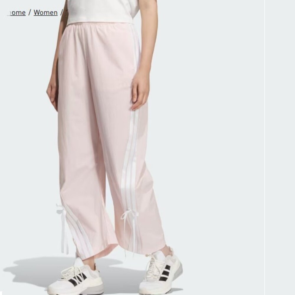 adidas Dance Pants Women's Training ribbon bow side tie sandy Pink Asia Fit